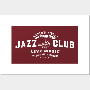 Vintage Jazz Club Design Posters and Art